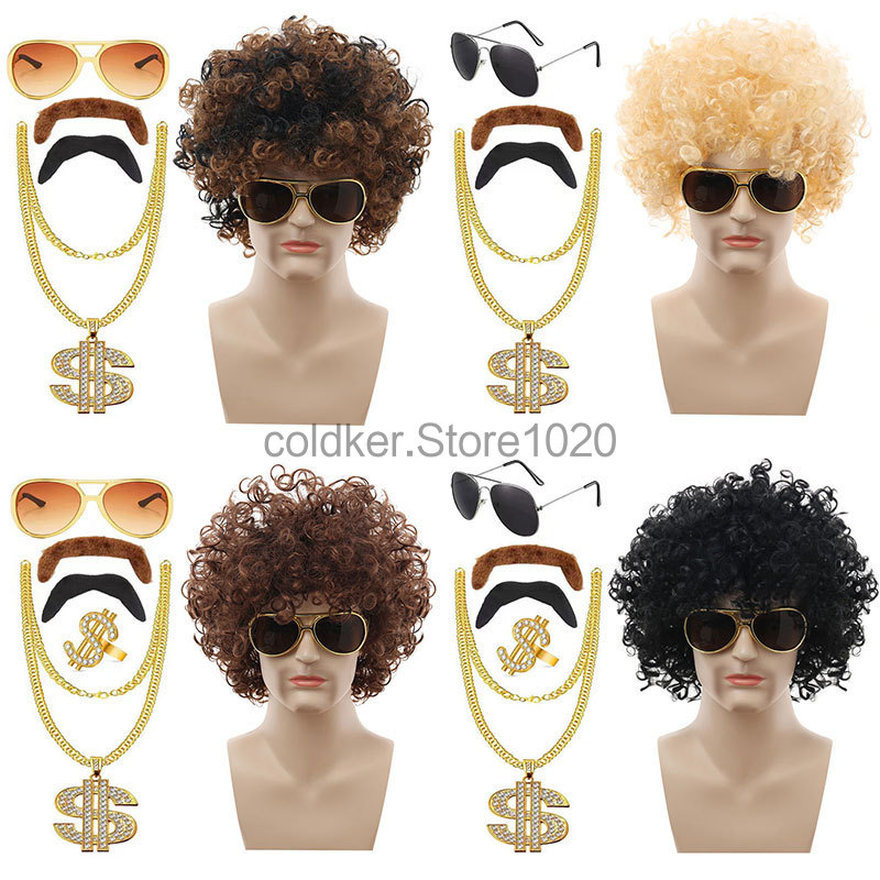 Women'S Accessories In The 70S - 성인 70년대 디스코 히피 의상 남성용