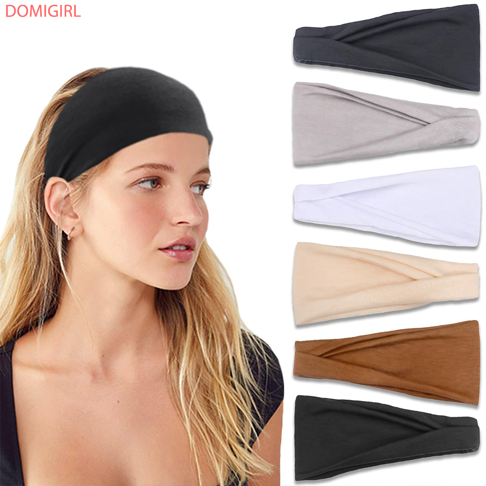 Women'S Exercise Accessories - 새로운 솔리드 컬러 탄성 헤어 밴드