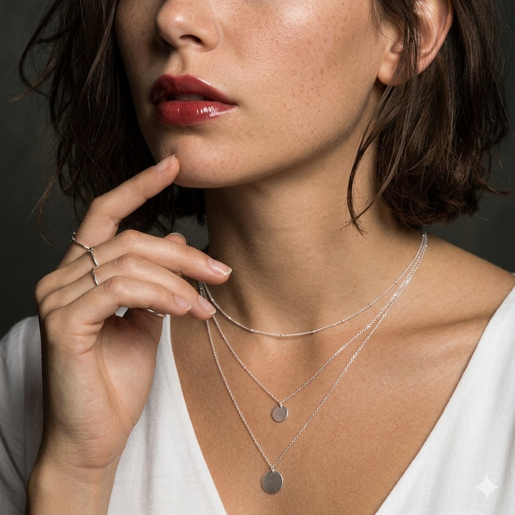 Coin Necklace Delicate - 14K 금도금 섬세한 레이어드 목걸이 변색없는