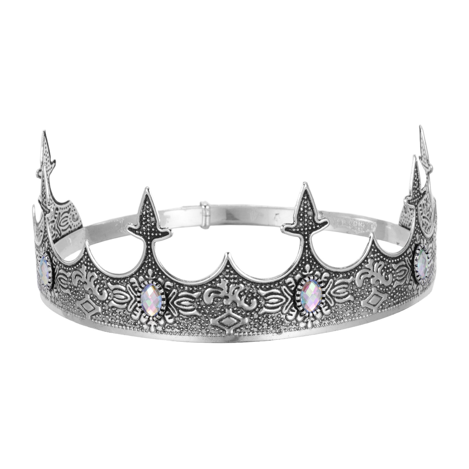 Queen Accessories - 조절 가능한 파티 크라운 헤어밴드 빈티지