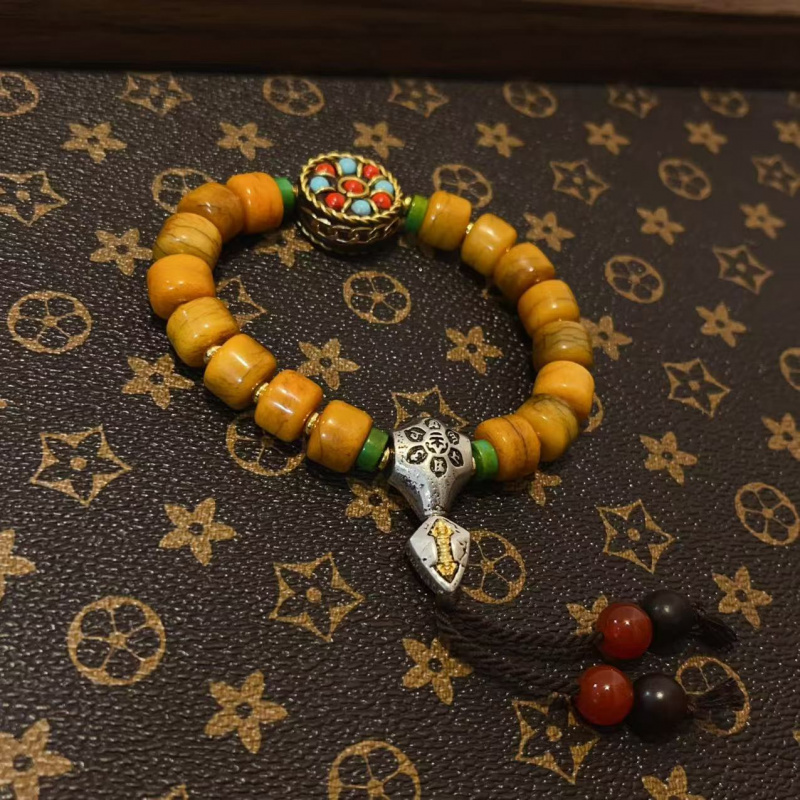 Women Accessories Nepal - 야크 뼈 일치하는 네팔 팔찌 남자와