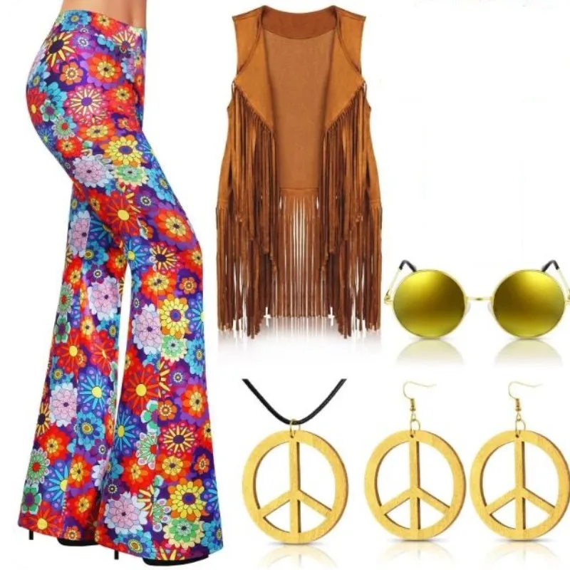 Women'S Accessories In The 70S - 70년대 여성용 의상 히피 코스튬 세트