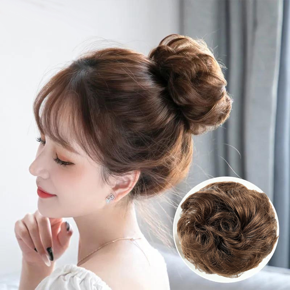 Hair Band Elastic - 4 인치 브라질 인간의 머리카락 지저분한