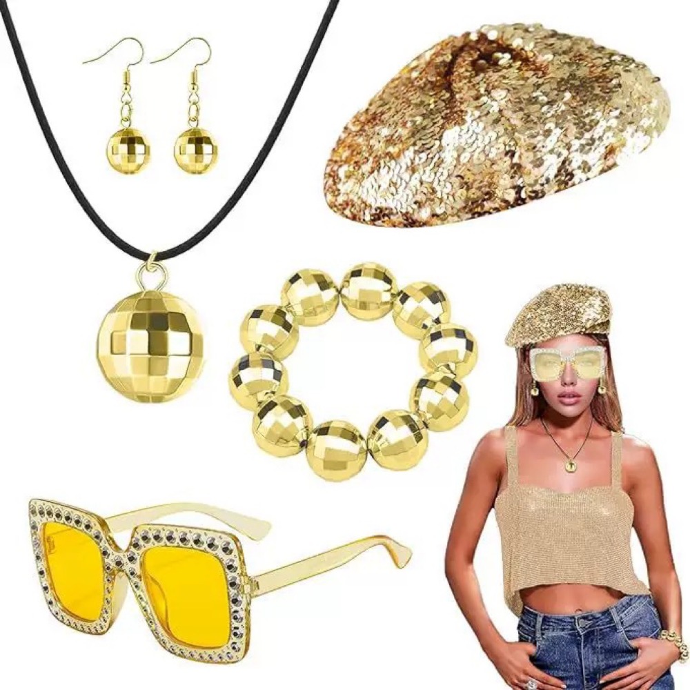 Women'S Accessories In The 70S - 70년대 디스코 여성용 의상 액세서리 세트