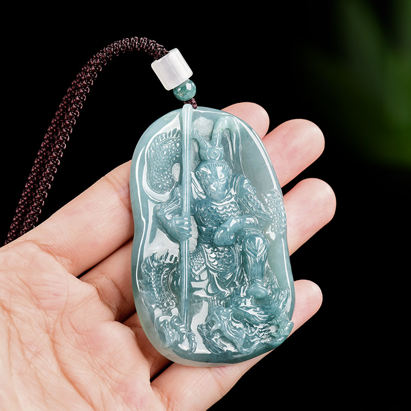 Women'S Accessories - 버마산 경옥 원숭이 왕 펜던트 목걸이