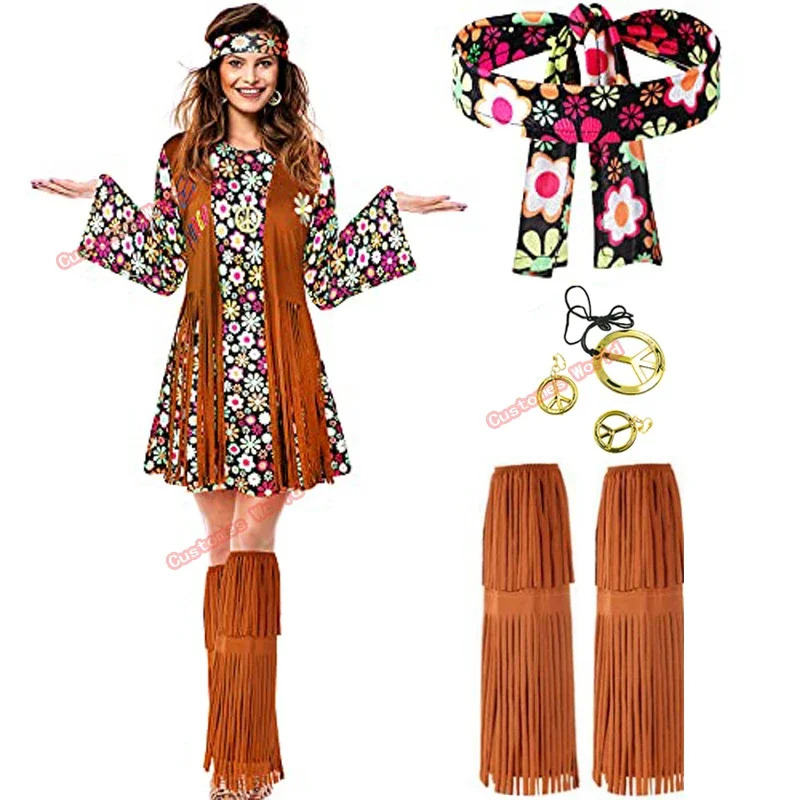 2026 평화 사랑 여성 파티 60년대 70년대 무대  - Women'S Accessories In The 70S 리뷰 및 가격