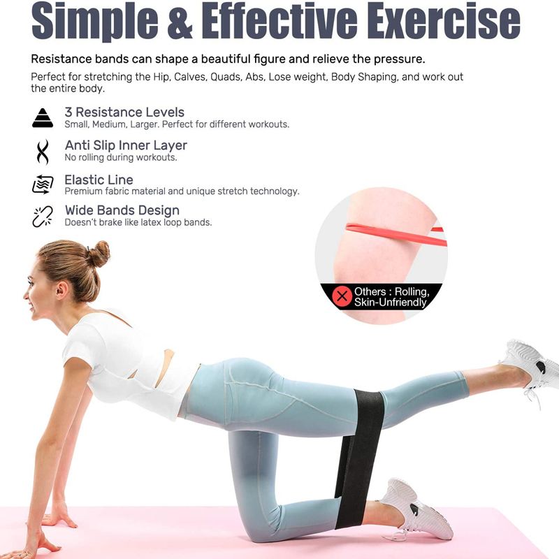 남녀공용 패브릭 저항 밴드 세트, 탄성 스포츠 요가 피 - Women'S Exercise Accessories 리뷰 및 가격