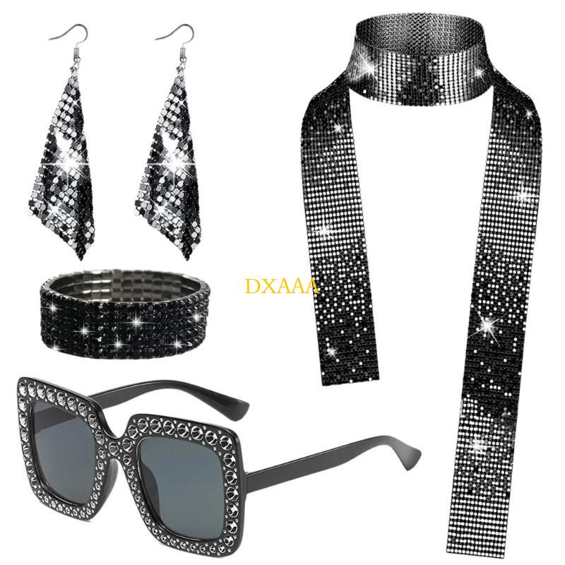 DXAA 1970년대 디스코 액세서리, 블링 선글라스  - Women'S Accessories In The 70S 리뷰 및 가격