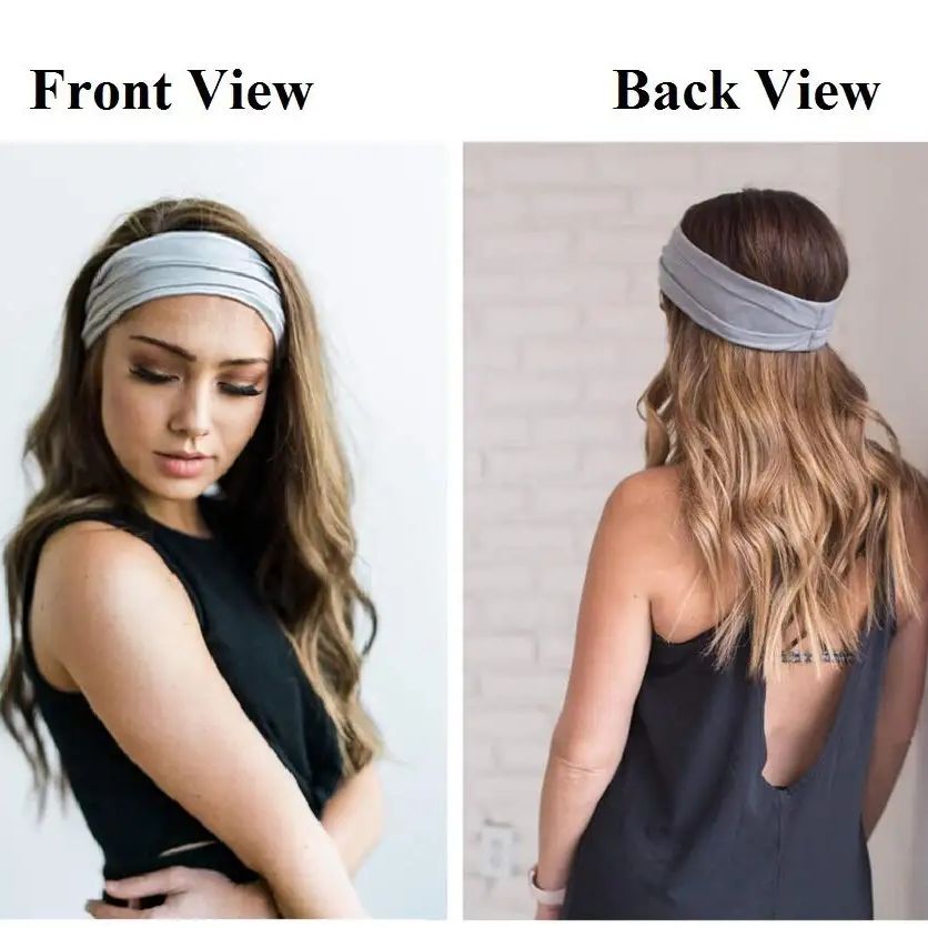 새로운 솔리드 컬러 탄성 헤어 밴드 요가 운동 땀 흡수 - Women'S Exercise Accessories 리뷰 및 가격