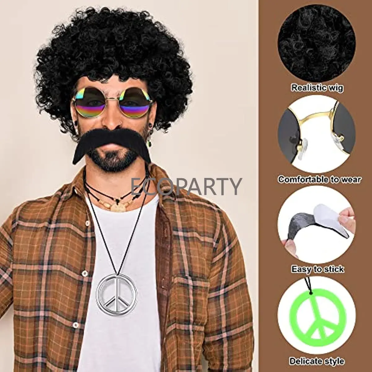 히피 의상 액세서리 70년대 드레스 의상 세트에는 펑키 - Women'S Accessories In The 70S 리뷰 및 가격