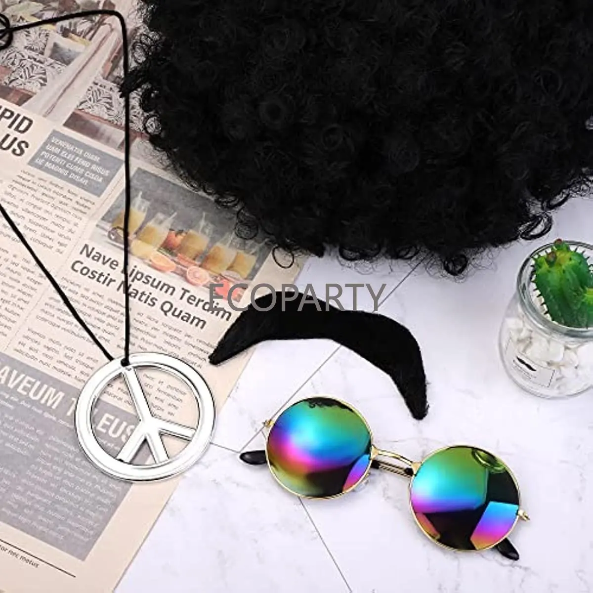 히피 의상 액세서리 70년대 드레스 의상 세트에는 펑키 - Women'S Accessories In The 70S 리뷰 및 가격
