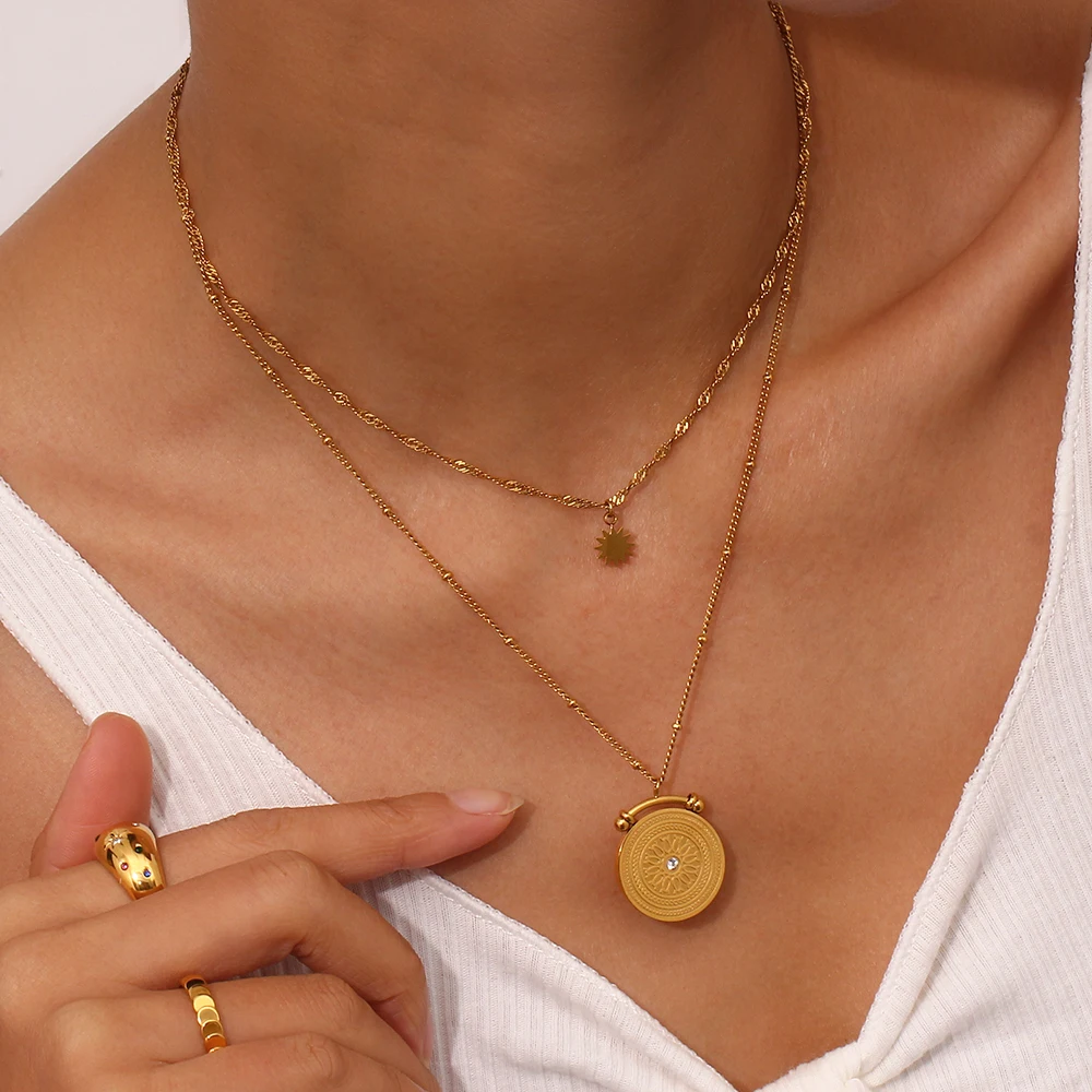 E.B.belle 우주의 중심 빈티지 섬세한 고대 로마 - Coin Necklace Delicate 리뷰 및 가격