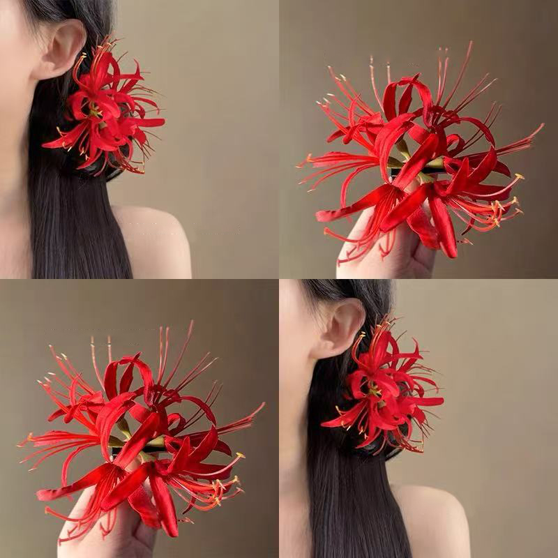 ● 초극세사 꽃 헤어핀 해변 분위기 클립 사진 촬영용  - Women Accessories Photos 리뷰 및 가격