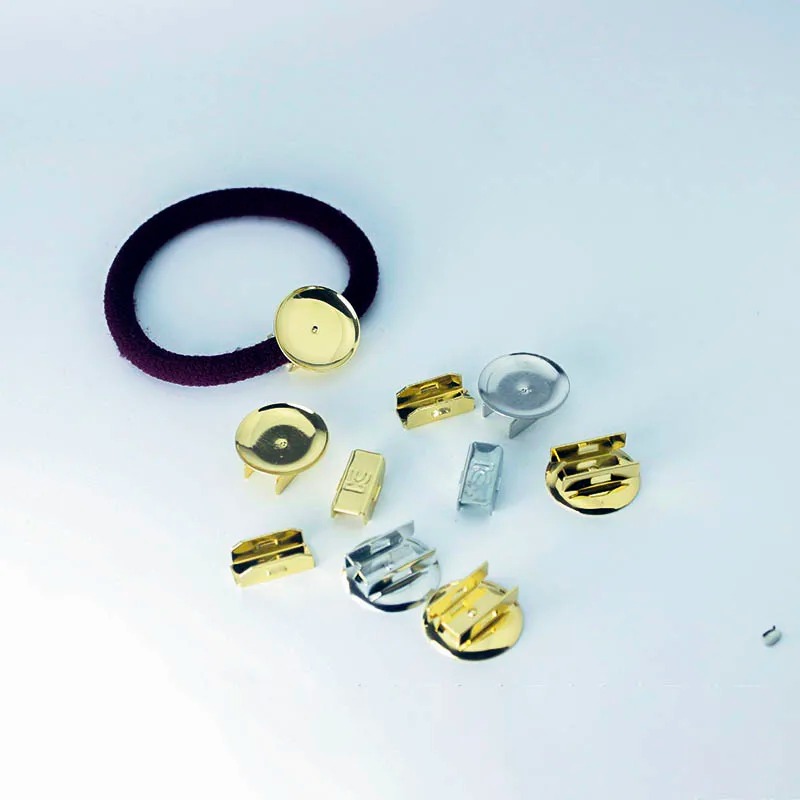 100pcs 헤어 밴드베이스 설정 니켈 프리 18mm  - Hair Band Elastic 리뷰 및 가격