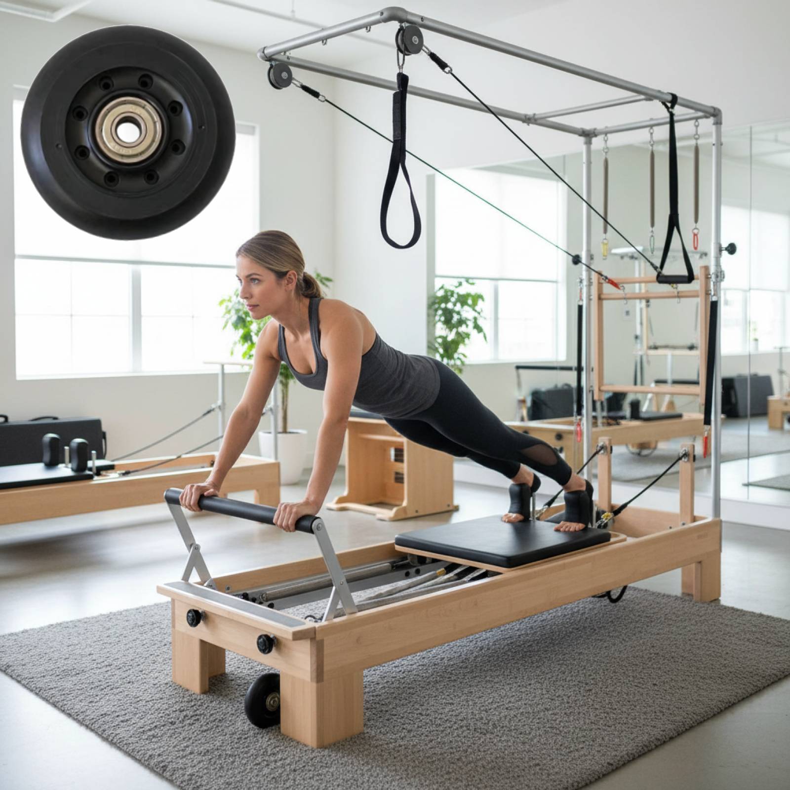 필라테스 리포머 휠 블랙 여성용 유지보수 초보자용 간편 - Women'S Exercise Accessories 리뷰 및 가격