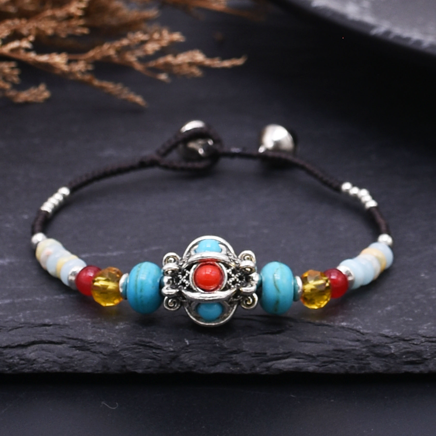 민족 수제 직조 로프 티베탄 팔찌 (여성/남성용) 레진 - Women Accessories Nepal 리뷰 및 가격