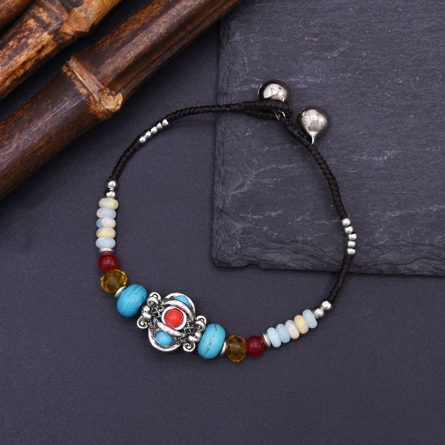 민족 수제 직조 로프 티베탄 팔찌 (여성/남성용) 레진 - Women Accessories Nepal 리뷰 및 가격