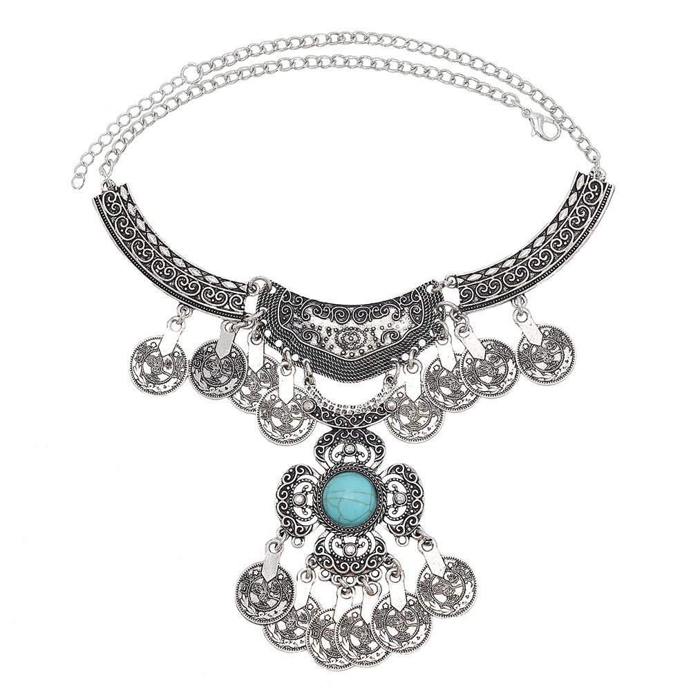 여성용 빈티지 합금 할로우 대형 꽃 동전, 술 펜던트  - Women Accessories Nepal 리뷰 및 가격