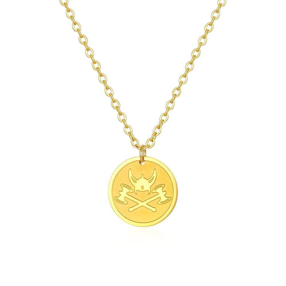 금도금 바이킹 도끼 펜던트 목걸이 여성용 섬세한 동전  - Coin Necklace Delicate 리뷰 및 가격