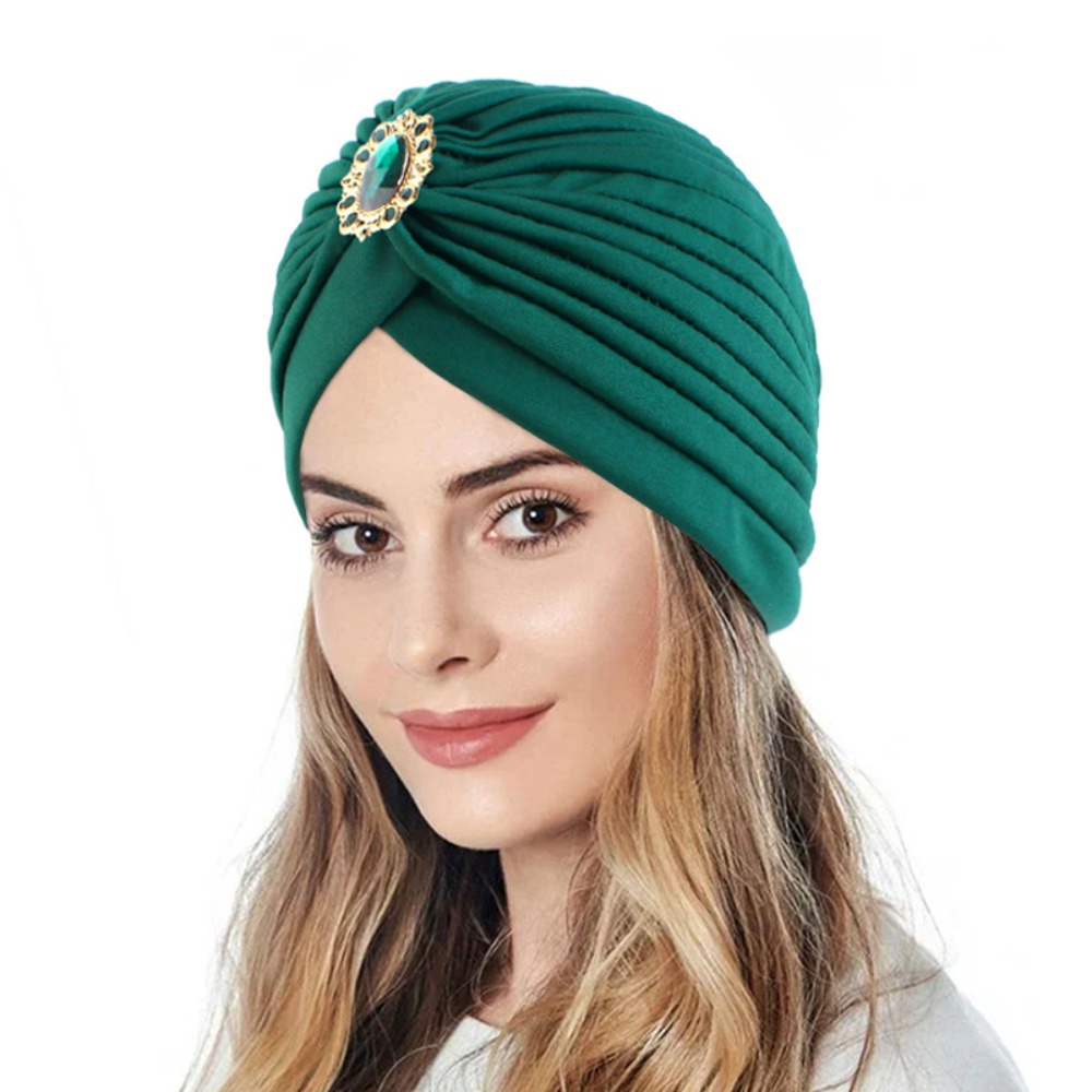 캐주얼 트위스트 레트로 에스닉 터번 모자 터번 헤드웨어 - Women Accessories India 리뷰 및 가격
