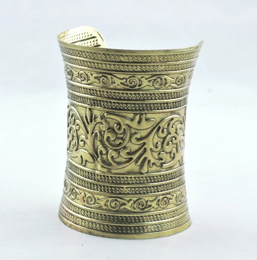 빈티지 합금 와이드 커프 팔찌 (여성용, 남성용) 집시 - Women Accessories India 리뷰 및 가격