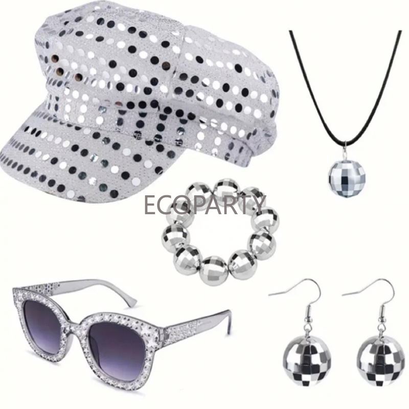2024 3PCS/5PCS 70s 디스코 의상 액세서리 - Women'S Accessories In The 70S 리뷰 및 가격