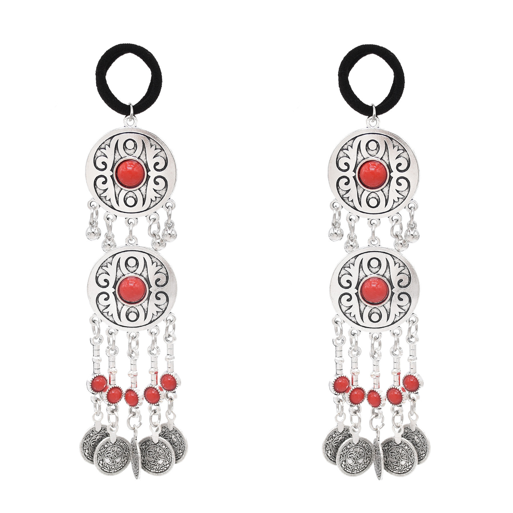 카자흐스탄 네팔 전통 민족 동전 헤어 밴드 로프 헤어  - Women Accessories Nepal 리뷰 및 가격