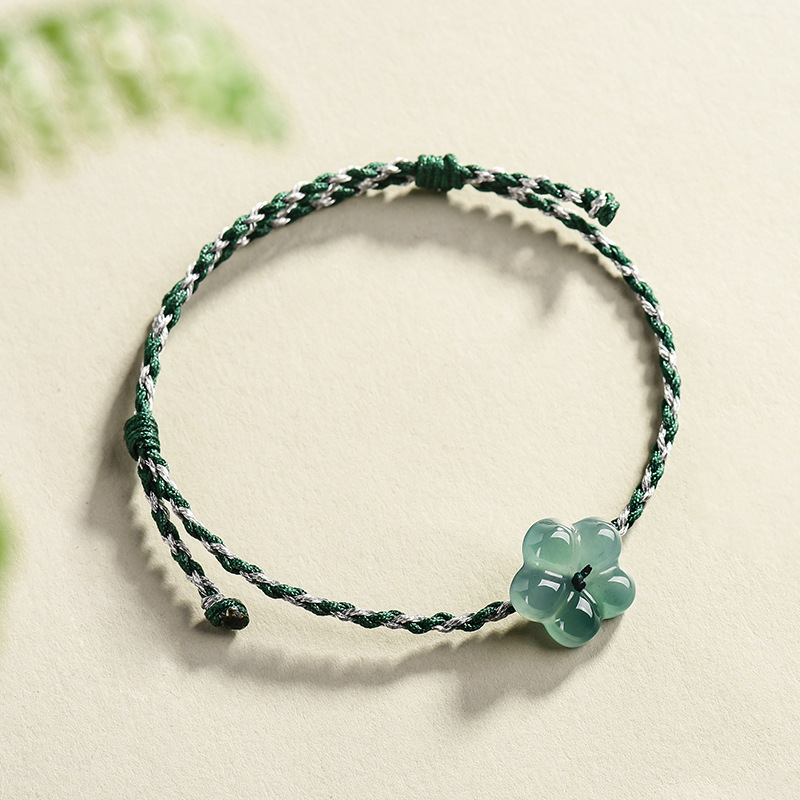 버마산 경옥 꽃 팔찌 천연 옥 참 장식 패션 액세서리  - Women'S Accessories 리뷰 및 가격