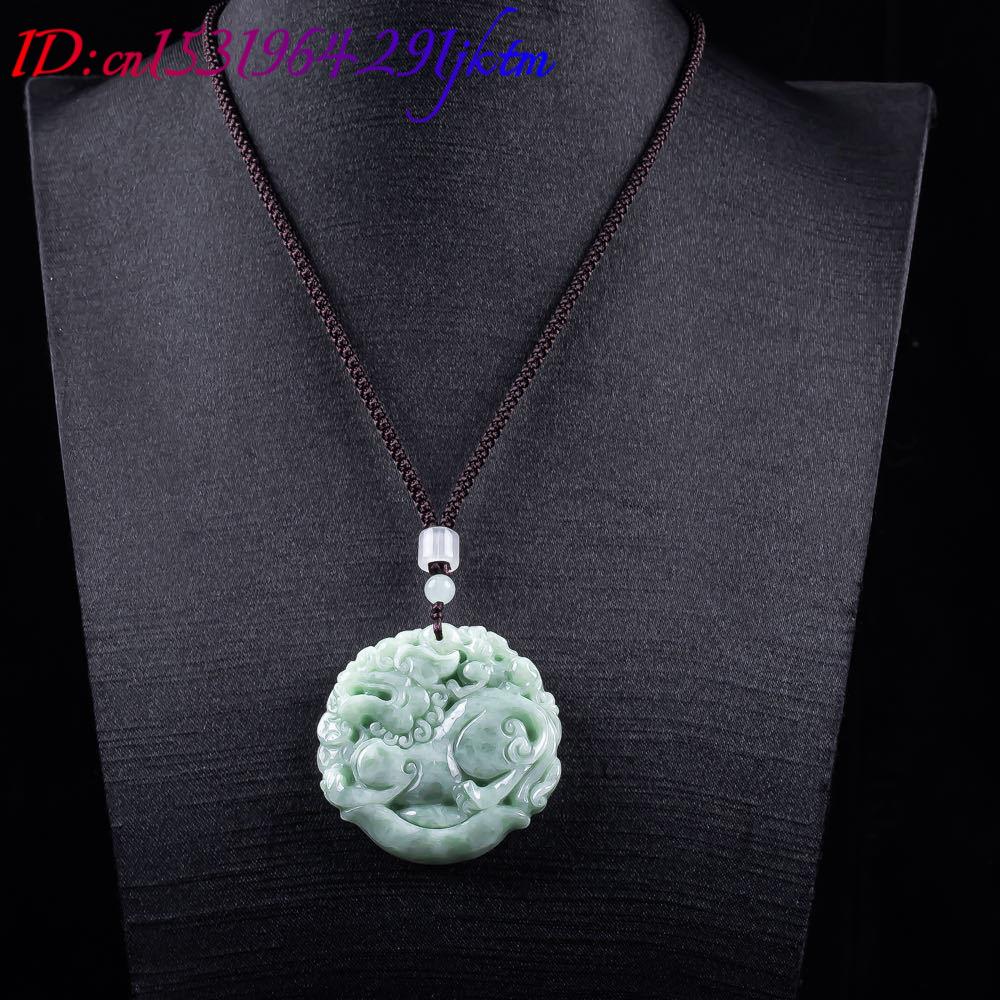 천연 미얀마 경옥 픽시우 펜던트 목걸이 조각된 부적 패 - Women'S Accessories 리뷰 및 가격