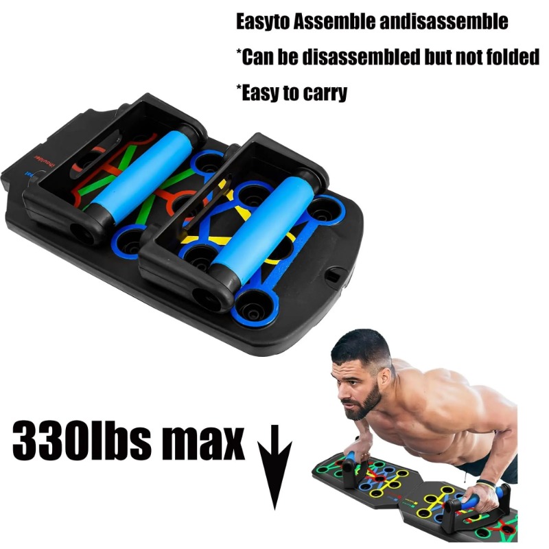 저항 밴드가 있는 접이식 푸시업 보드, 다기능 푸시업  - Women'S Exercise Accessories 리뷰 및 가격