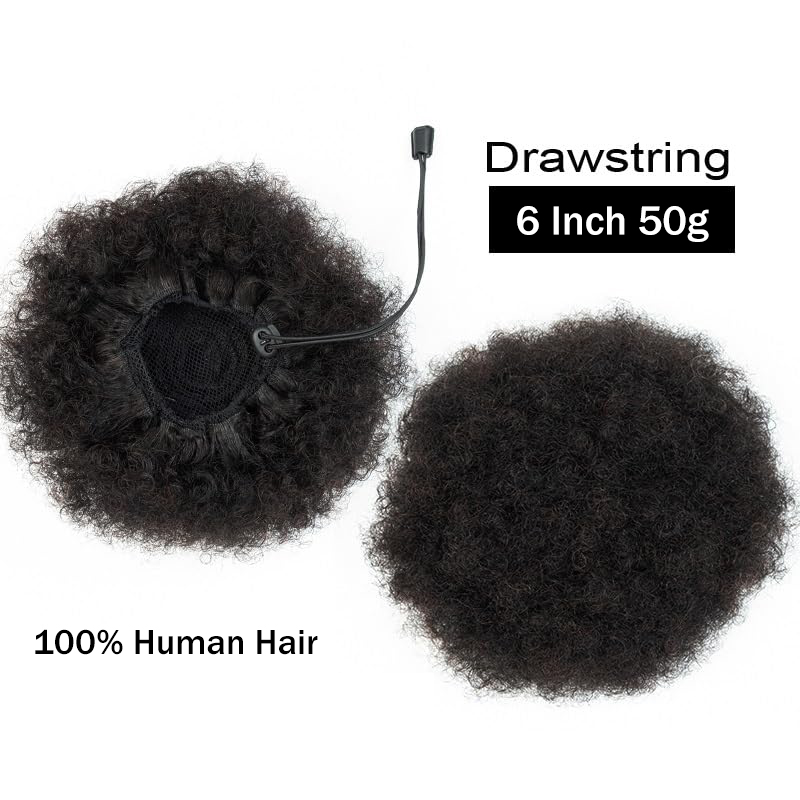 아프로 곱슬머리 퍼프 100% 인모 번 포니테일 12A - Women Accessories India 리뷰 및 가격